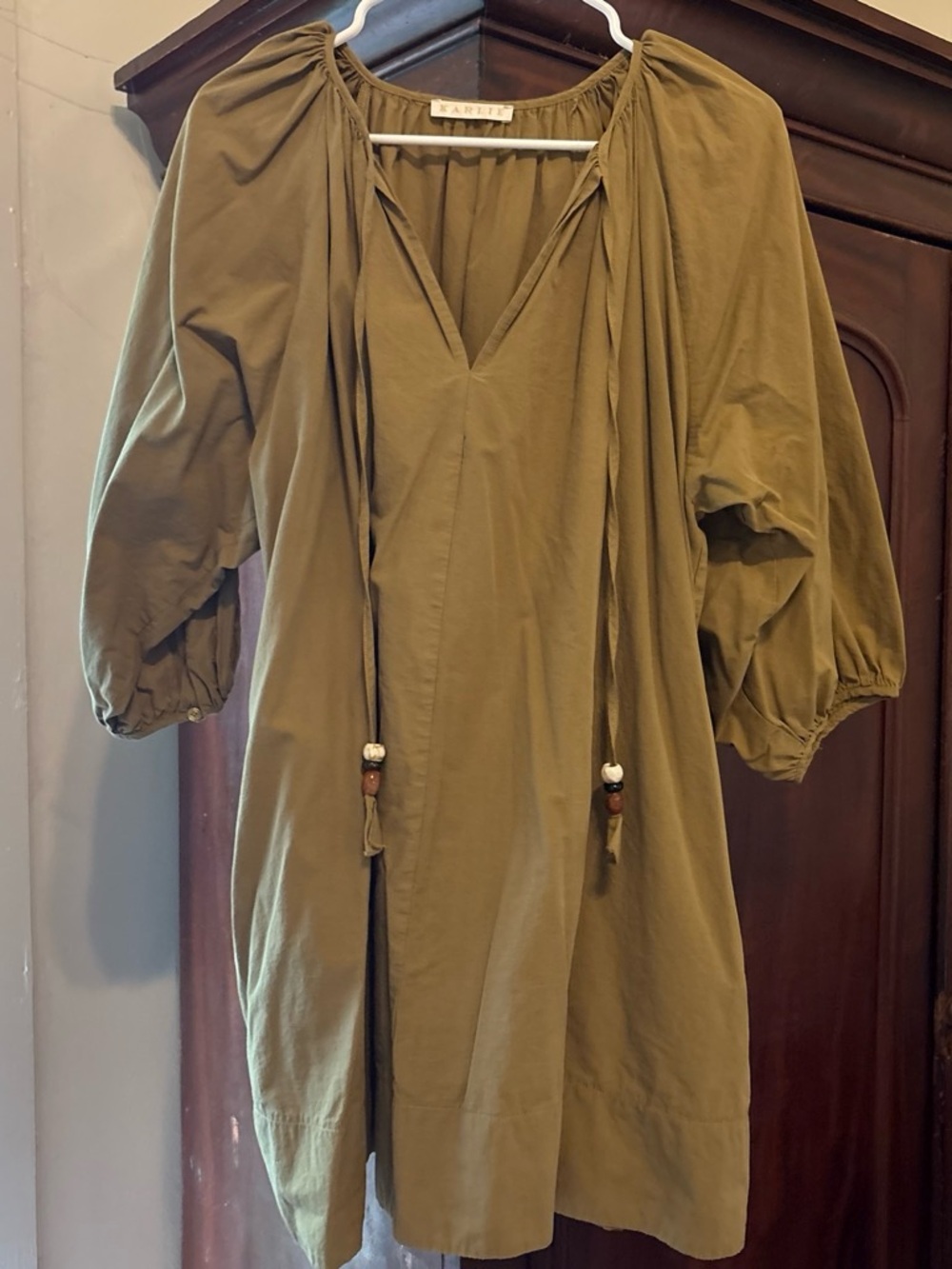 Karlie Olive Green Mini Dress